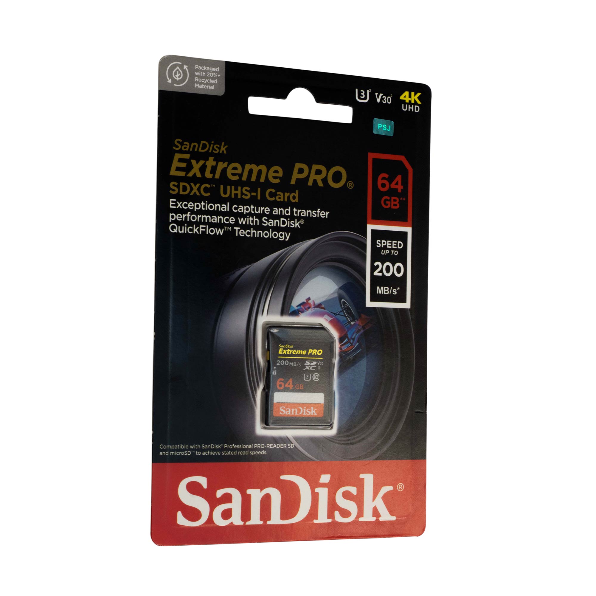 کارت حافظه سن ديسک SanDisk 64GB Extreme PRO SDXC Card 200MB s Class 10 U3 V30